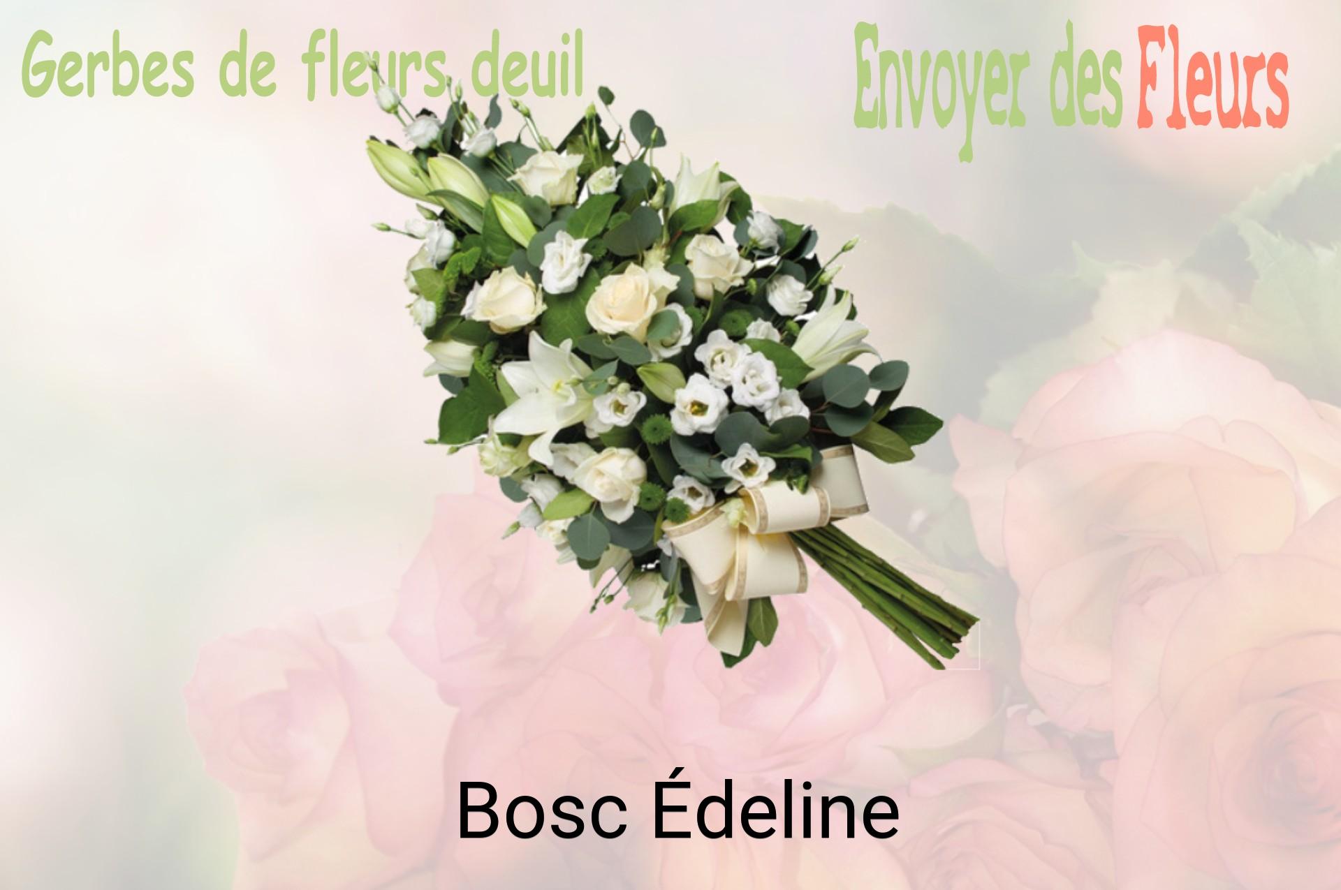 Gerbe de fleurs de deuil livrée à Bosc-Édeline